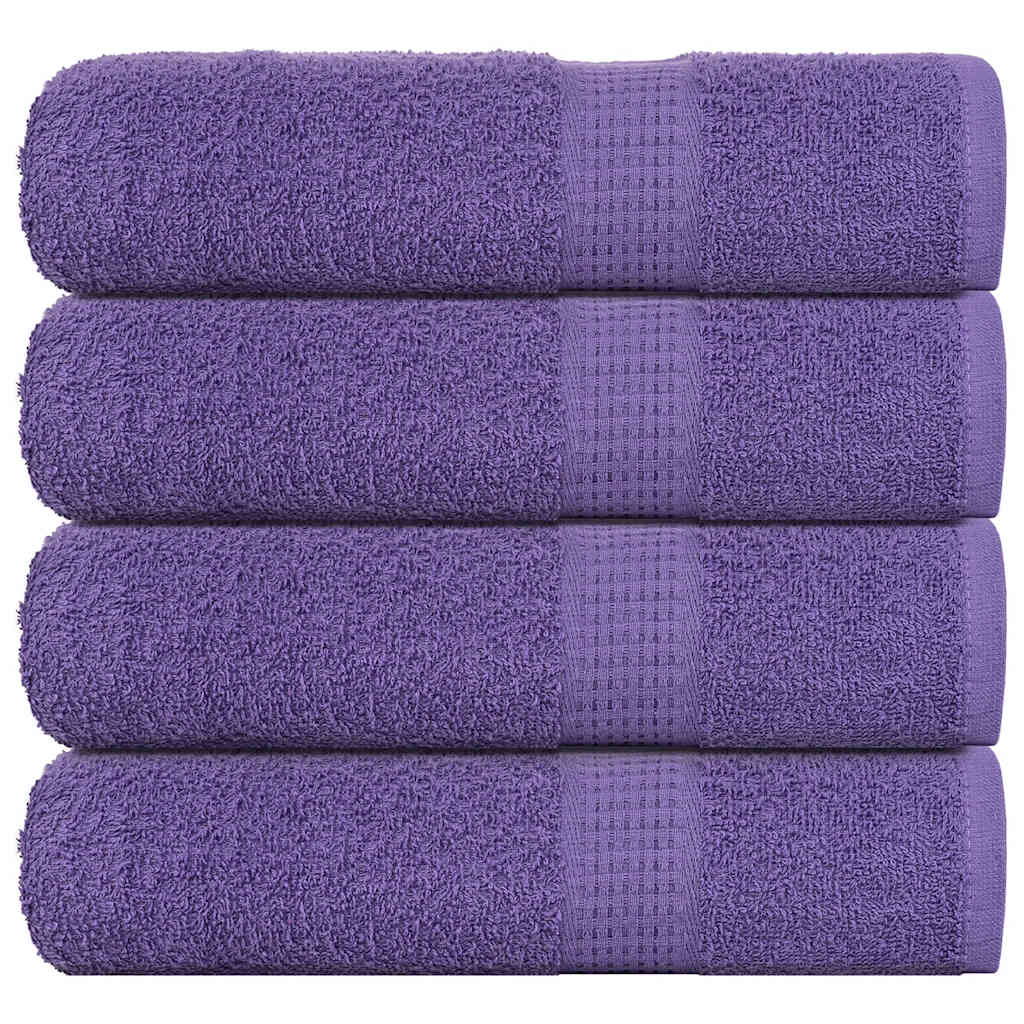 Vidaxl Badetücher 4 ST 100x150 cm 360 g m² 100% Baumwolllila