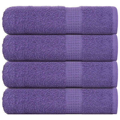 Vidaxl Badetücher 4 ST 100x150 cm 360 g m² 100% Baumwolllila