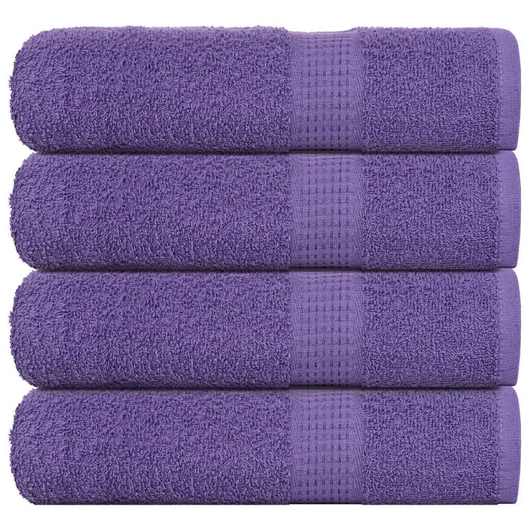 Vidaxl Badetücher 4 ST 100x150 cm 360 g m² 100% Baumwolllila