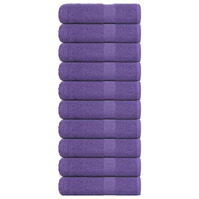 Vidaxl Badetücher 10 Stcs 100x150 cm 360 g m² 100% Baumwolllila