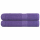 VIDAXL -Handtücher 2 PCs 100x200 cm 360 g m² 100% Baumwolllila