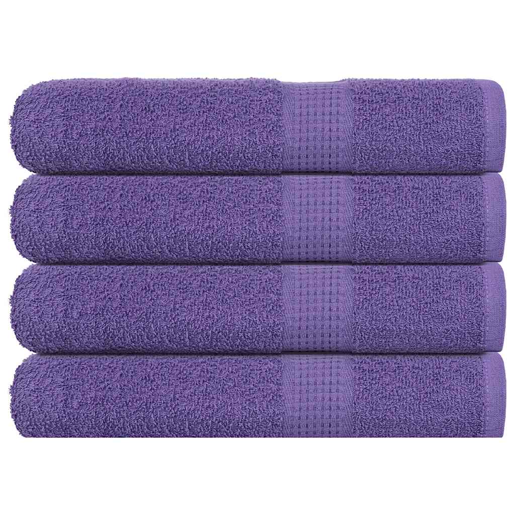 VIDAXL -Handtücher 4 Stcs 100x200 cm 360 g m² 100% Baumwolllila