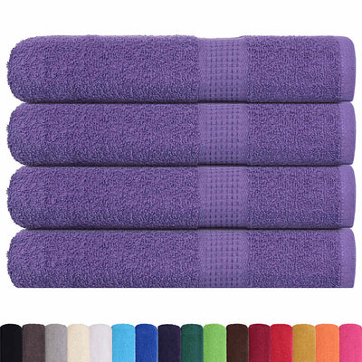 VIDAXL -Handtücher 4 Stcs 100x200 cm 360 g m² 100% Baumwolllila