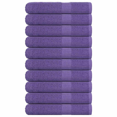 VIDAXL -Handtücher 10 Stcs 100x200 cm 360 g m² 100% Baumwolllila