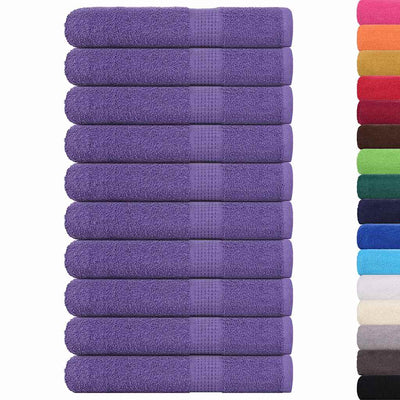 VIDAXL -Handtücher 10 Stcs 100x200 cm 360 g m² 100% Baumwolllila