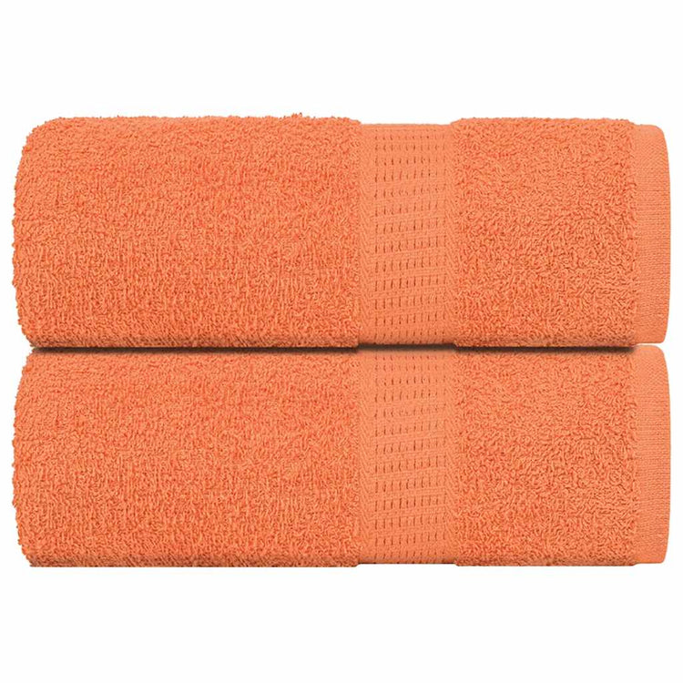 Vidaxl -Seifenwischtücher 2 ST 30 x 30 cm 360 g m² 100% Baumwollorange
