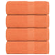 Vidaxl -Seifenwischtücher 4 ST 30 x 30 cm 360 g m² 100% Baumwollorange