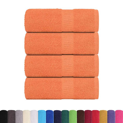 Vidaxl -Seifenwischtücher 4 ST 30 x 30 cm 360 g m² 100% Baumwollorange