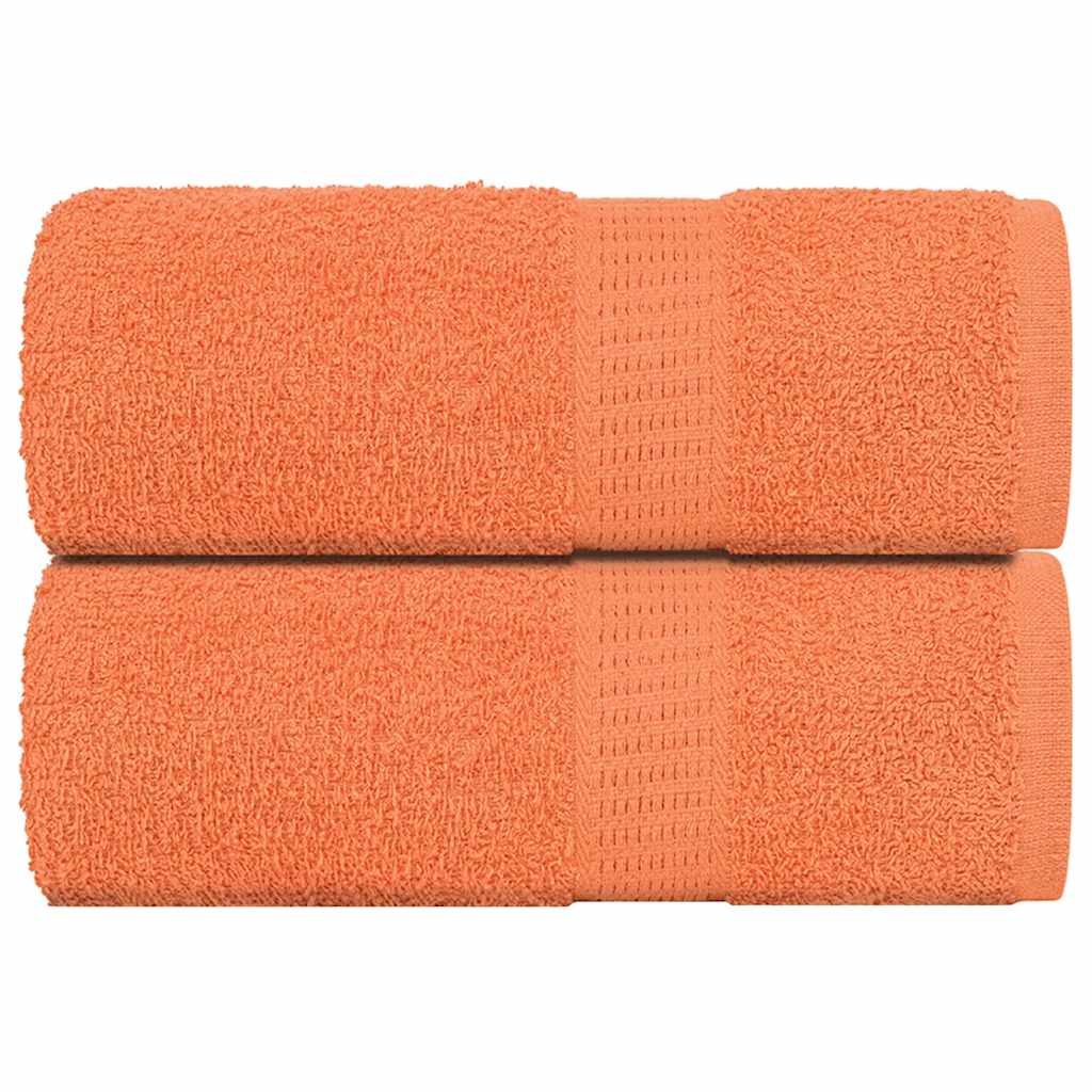 Vidaxl Gäste Wischtücher 2 PCs 30x50 cm 360 g m² 100% Baumwollorange