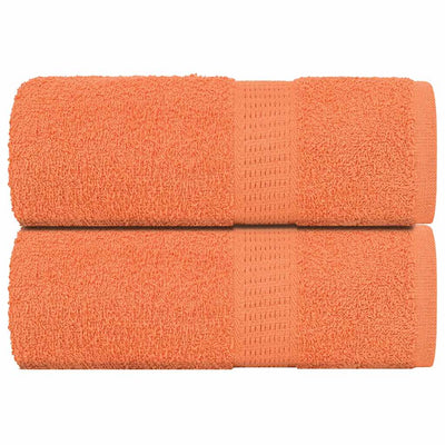 Vidaxl Gäste Wischtücher 2 PCs 30x50 cm 360 g m² 100% Baumwollorange