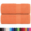 Vidaxl Gäste Wischtücher 2 PCs 30x50 cm 360 g m² 100% Baumwollorange