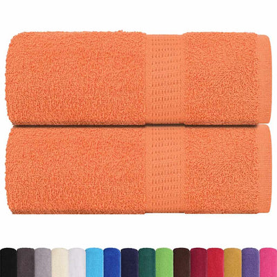 Vidaxl Gäste Wischtücher 2 PCs 30x50 cm 360 g m² 100% Baumwollorange