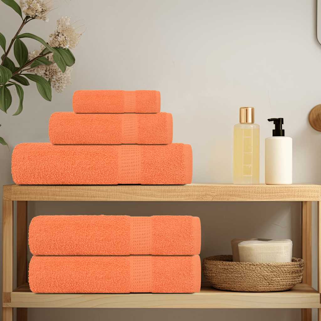 Vidaxl Gäste Wischtücher 2 PCs 30x50 cm 360 g m² 100% Baumwollorange