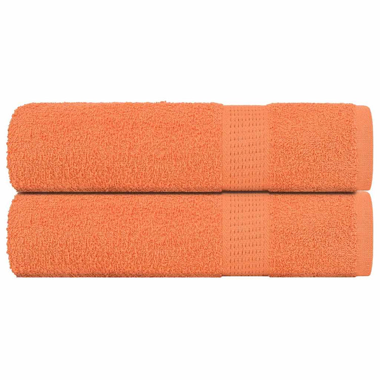 VIDAXL -Handtücher 2 ST 50x100 cm 360 g m² 100% Baumwollorange
