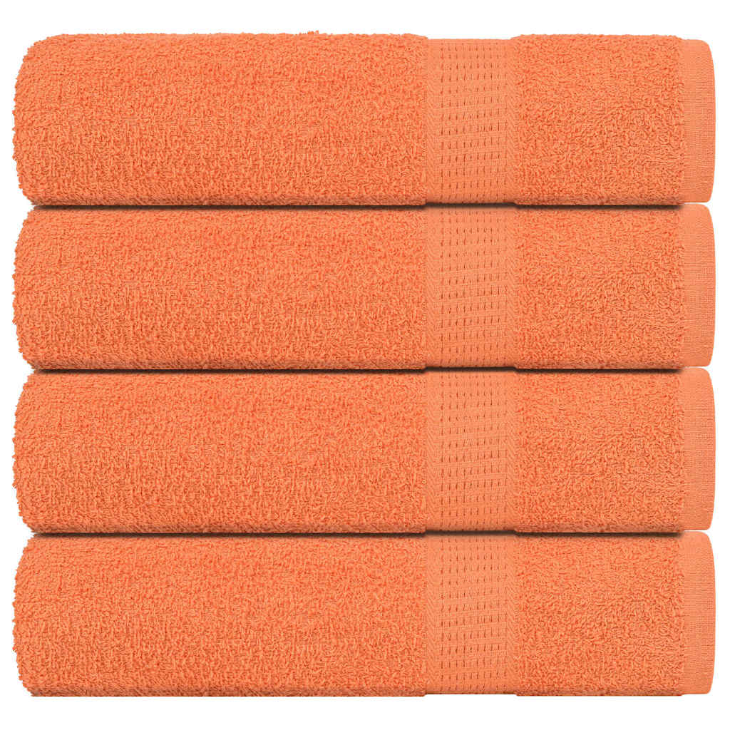 Vidaxl Badetücher 4 ST 100x150 cm 360 g m² 100% Baumwollorange