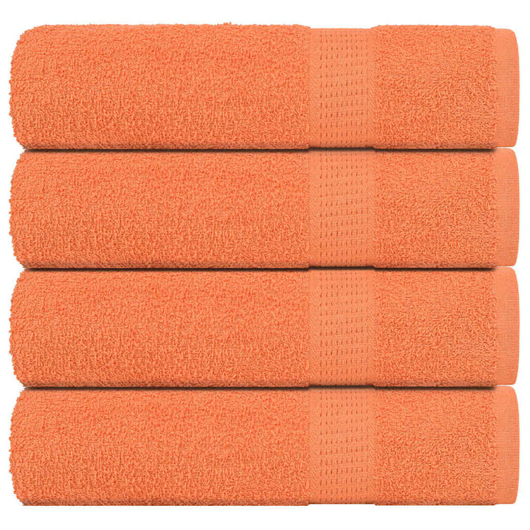 Vidaxl Badetücher 4 ST 100x150 cm 360 g m² 100% Baumwollorange