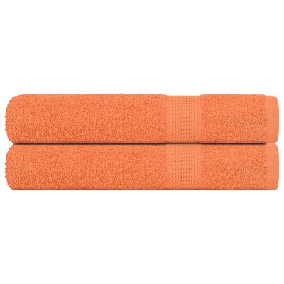 Vidaxl -Sauna -Handtücher 2 ST 80x200 cm 360 g m² 100% Baumwollorange