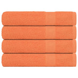 Vidaxl -Sauna -Handtücher 4 ST 80x200 cm 360 g m² 100% Baumwollorange - afbeelding 1