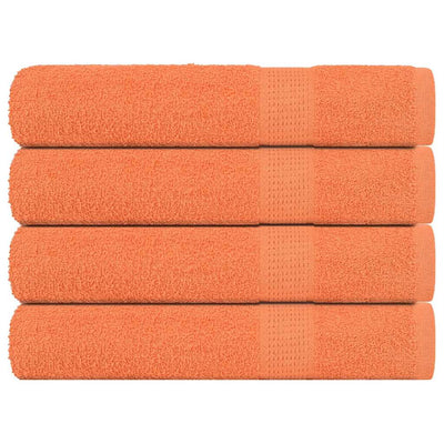Vidaxl -Sauna -Handtücher 4 ST 80x200 cm 360 g m² 100% Baumwollorange