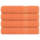 Vidaxl -Sauna -Handtücher 4 ST 80x200 cm 360 g m² 100% Baumwollorange
