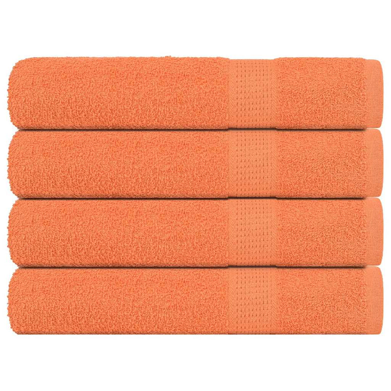 Vidaxl -Sauna -Handtücher 4 ST 80x200 cm 360 g m² 100% Baumwollorange