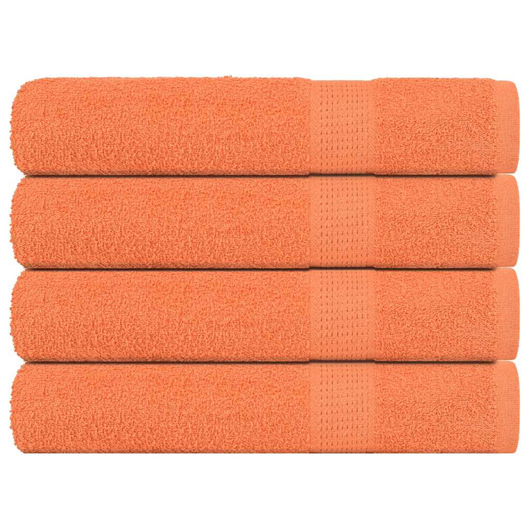 VIDAXL -Handtücher 4 ST 100x200 cm 360 g m² 100% Baumwollorange