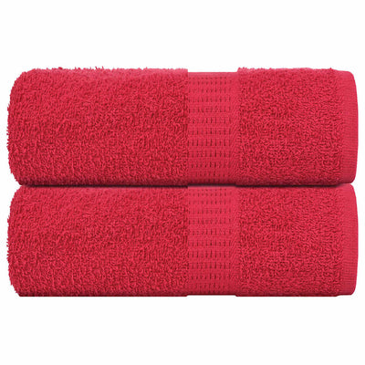 Vidaxl Seifenwisch 2 ST 30 x 30 cm 360 g m² 100% Baumwollrot