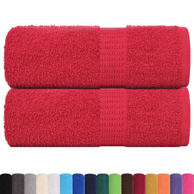 Vidaxl Seifenwisch 2 ST 30 x 30 cm 360 g m² 100% Baumwollrot