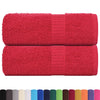 VIDAXL GAST WIPES 2 PCS 30 x 50 cm 360 g m² 100% Baumwollrot