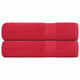 VIDAXL -Handtücher 2 ST 50x100 cm 360 g m² 100% Baumwollrot
