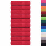 VIDAXL -Handtücher 10 ST 50x100 cm 360 g m² 100% Baumwollrot - afbeelding 2