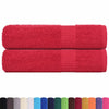 VIDAXL Duschtücher 2 ST 70x140 cm 360 g m² 100% Baumwolle rot