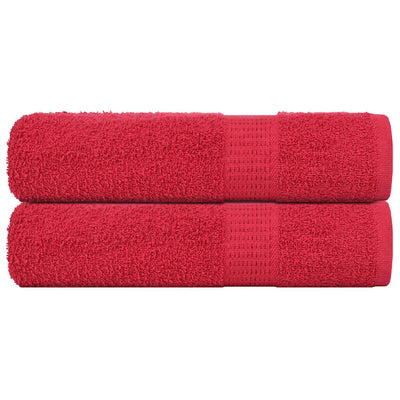 Vidaxl Badetücher 2 Stcs 100x150 cm 360 g m² 100% Baumwollrot