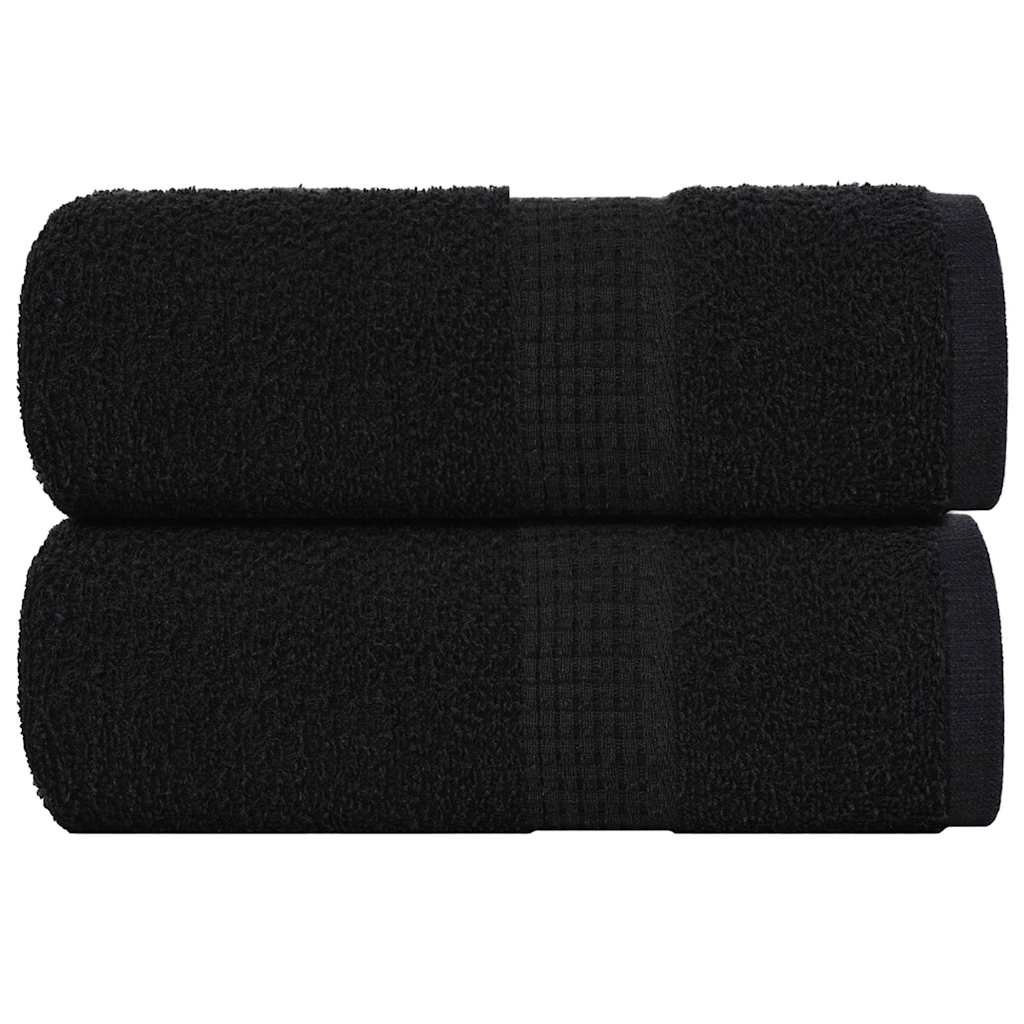 Vidaxl Seifenwisch 2 ST 30 x 30 cm 360 g m² 100% Baumwollschwarz
