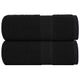 Vidaxl Seifenwisch 2 ST 30 x 30 cm 360 g m² 100% Baumwollschwarz