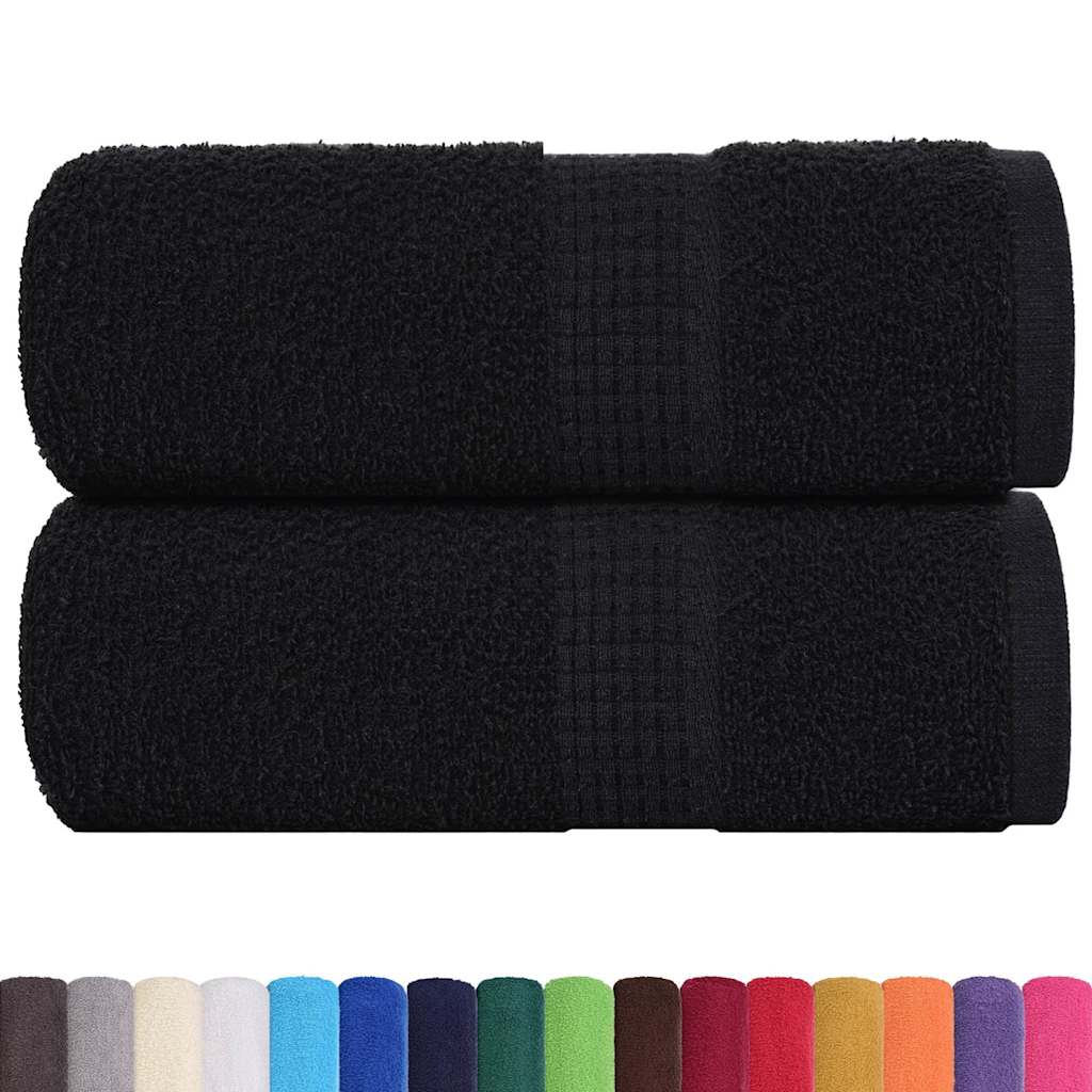Vidaxl Seifenwisch 2 ST 30 x 30 cm 360 g m² 100% Baumwollschwarz