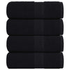 Vidaxl -Seifenwischtücher 4 ST 30 x 30 cm 360 g m² 100% Baumwollschwarz