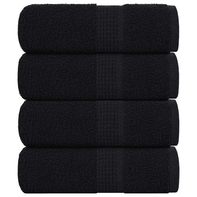 Vidaxl -Seifenwischtücher 4 ST 30 x 30 cm 360 g m² 100% Baumwollschwarz