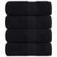 Vidaxl -Seifenwischtücher 4 ST 30 x 30 cm 360 g m² 100% Baumwollschwarz