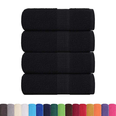Vidaxl -Seifenwischtücher 4 ST 30 x 30 cm 360 g m² 100% Baumwollschwarz