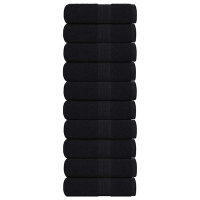Vidaxl Seifenwisch 10 ST 30 x 30 cm 360 g m² 100% Baumwollschwarz