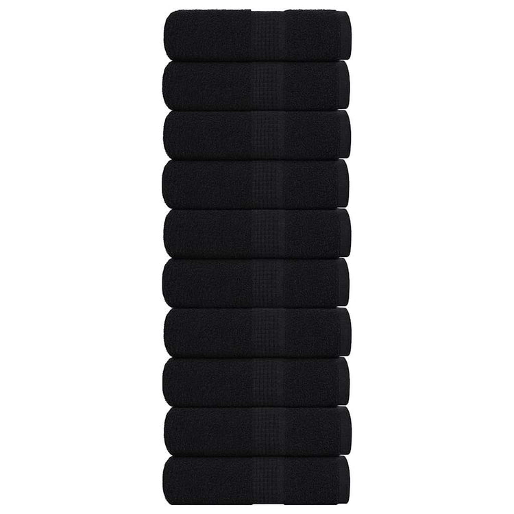Vidaxl Seifenwisch 10 ST 30 x 30 cm 360 g m² 100% Baumwollschwarz