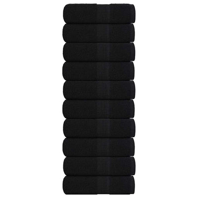 VIDAXL GAST WIPES 10 PCs 30 x 50 cm 360 g m² 100% Baumwollschwarz