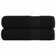 VIDAXL -Handtücher 2 ST 50x100 cm 360 g m² 100% Baumwollschwarz