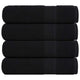VIDAXL -Handtücher 4 ST 50x100 cm 360 g m² 100% Baumwollschwarz