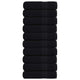 VIDAXL -Handtücher 10 ST 50x100 cm 360 g m² 100% Baumwollschwarz