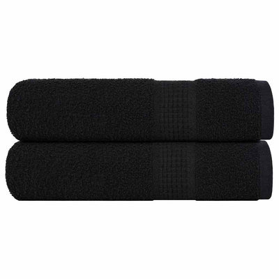 Vidaxl Duschtücher 2 ST 70 x 140 cm 360 g m² 100% Baumwollschwarz