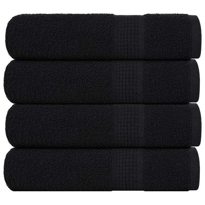 Vidaxl Duschtücher 4 ST 70x140 cm 360 g m² 100% Baumwollschwarz
