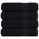 Vidaxl Duschtücher 4 ST 70x140 cm 360 g m² 100% Baumwollschwarz