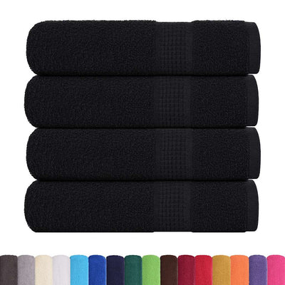 Vidaxl Duschtücher 4 ST 70x140 cm 360 g m² 100% Baumwollschwarz